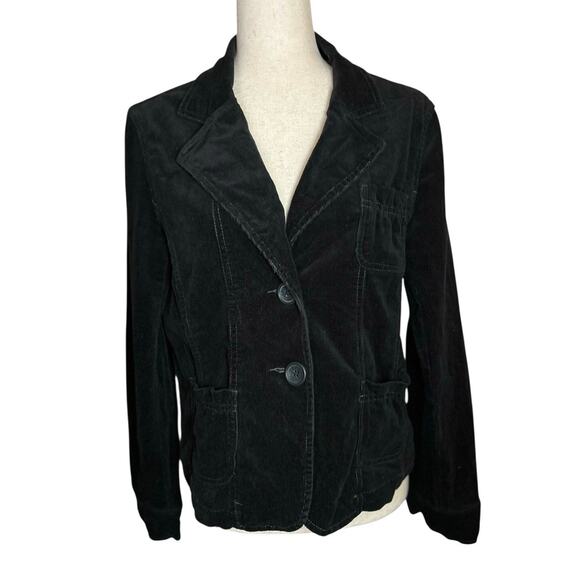 U.S. Polo Assn. Jackets & Blazers - U.S. Polo Assn. Y2K Corduroy Jacket Women L/XL Black Blazer Friends Casual